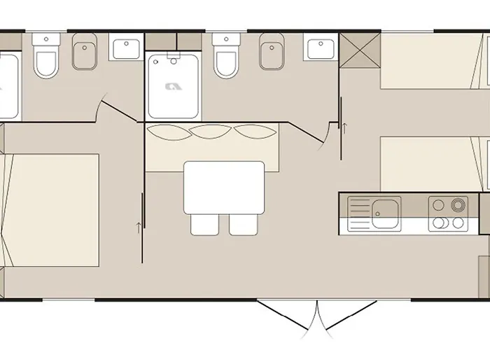 אתר קמפינג Mobile Homes Katinka, Paklenica, Croatia *